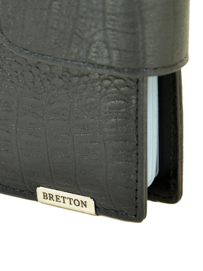 Кожаная мужская визитница Spa Bretton M4203 black купить недорого в Ты Купи