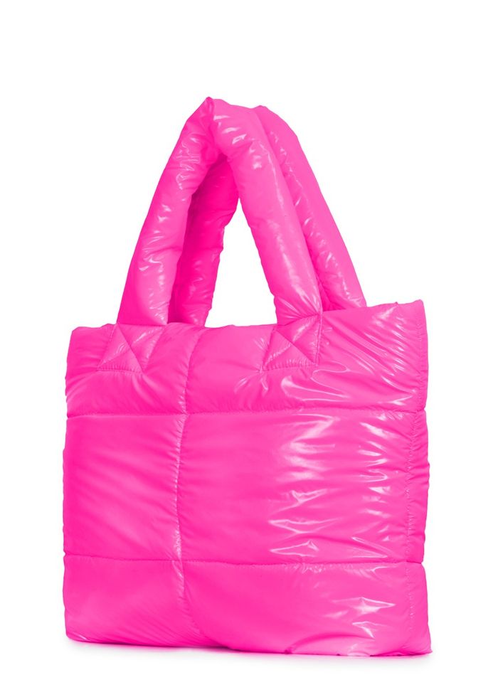 Дута жіноча сумочка Poolparty fluffy-neon-pink купити недорого в Ти Купи