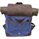 Чоловічий рюкзак зі шкіри та полотна TARWA RKC-5191-3MD