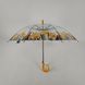 Прозрачный зонт-трость полуавтомат Feeling rain Прозрачный (1315-1)