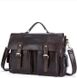 Мужской кожаный портфель Vintage 14749 Темно-коричневый