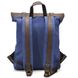 Мужской рюкзак из кожи и канваса TARWA RKc-5191-3md
