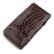 Чоловічий гаманець-клатч зі шкіри крокодила CROCODILE LEATHER 18273 Коричневий