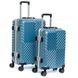 Комплект чемоданов 2/1 ABS-пластик PODIUM 07 blue замок 31484