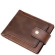 Мужское коричневое портмоне из натуральной кожи Vintage 20241 купить недорого в Ты Купи