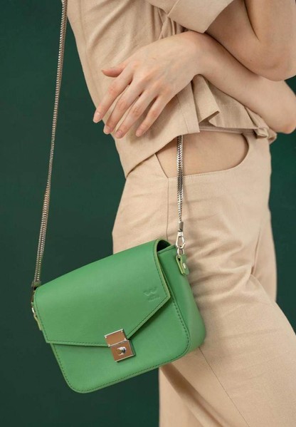 Женская кожаная сумка Yoko зеленая TW-YOKO-GREEN купить недорого в Ты Купи