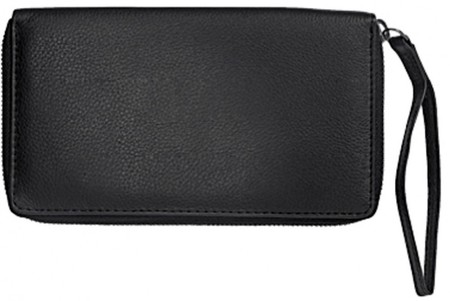 Мужской кожаный кошелек портмоне, клатч из натуральной кожи Boccaccio черный купить недорого в Ты Купи