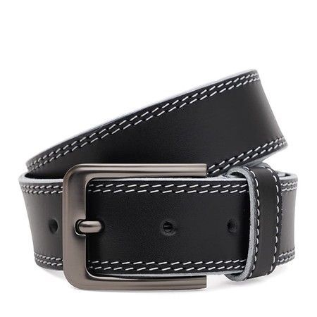 Мужской кожаный ремень Borsa Leather 125v1fx102-black купить недорого в Ты Купи