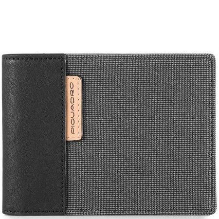 Кошелек из кожи и текстиля Piquadro BLADE/Grey PU1392BL_GR купить недорого в Ты Купи