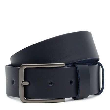 Чоловічий шкіряний ремінь Borsa Leather 115vfx84-navy купити недорого в Ти Купи