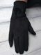 Женские стрейчевые перчатки чёрные 8714s2 M