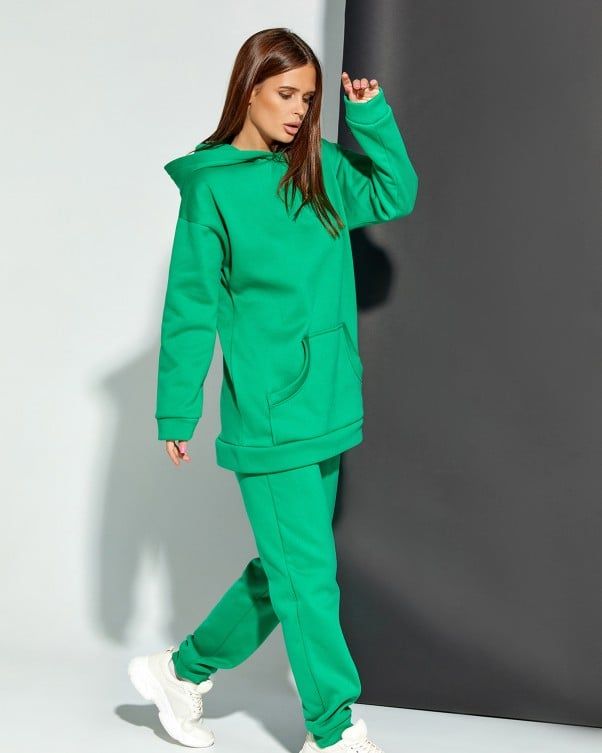Спортивний костюм ISSA PLUS 12236B 3XL зелений купити недорого в Ти Купи