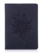 Обложка для паспорта из кожи HiArt PC-02 Shabby Ink Mehendi Classic Синий