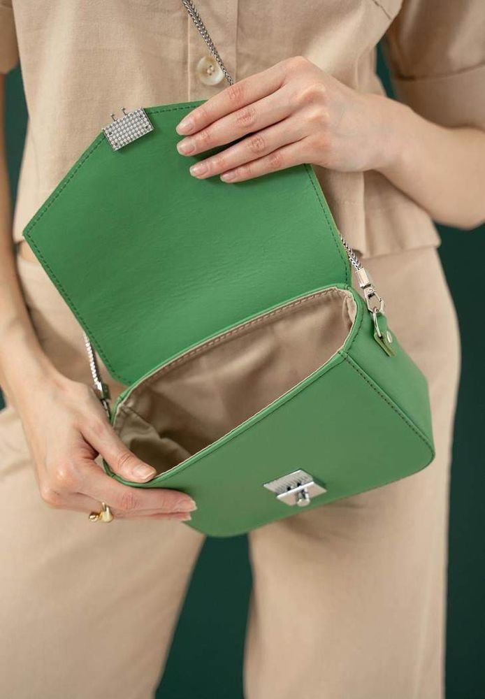 Женская кожаная сумка Yoko зеленая TW-YOKO-GREEN купить недорого в Ты Купи