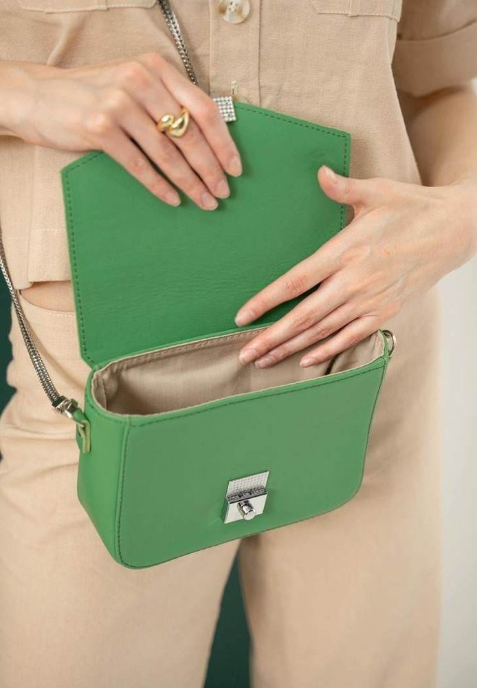 Жіноча шкіряна сумка Yoko Green TW-Yoko-Green купити недорого в Ти Купи