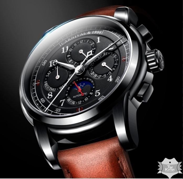 Мужские механические наручные часы Carnival SkyMoon (8707) купить недорого в Ты Купи
