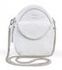 Шкіряна жіноча сумка міні Kroha біла флотар TW-KROHA-WHITE-FLO