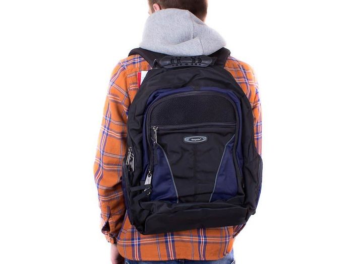 Стильний чоловічий рюкзак ONEPOLAR для ноутбука w1077-navy купити недорого в Ти Купи