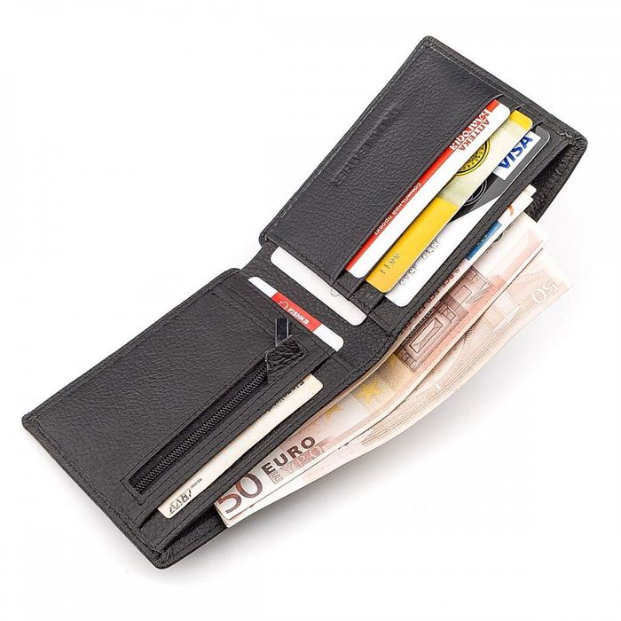 Чоловічий шкіряний гаманець ST Leather 18353 (ST-1) Коричневий купити недорого в Ти Купи