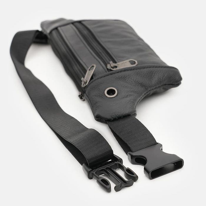 Чоловіча шкіряна сумка Borsa Leather K1ky614bl-black купити недорого в Ти Купи