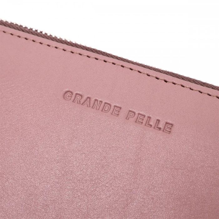 Кожаный женский кошелек ручной работы GRANDE PELLE 16797 купить недорого в Ты Купи