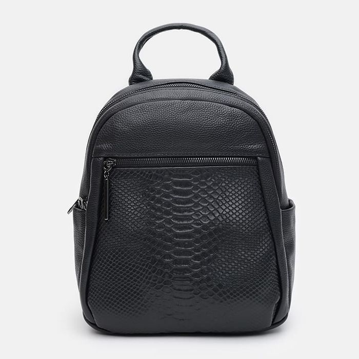 Женский кожаный рюкзак Keizer K18127bl-black купить недорого в Ты Купи