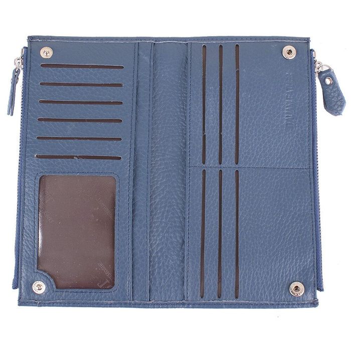 Кожаный кошелек ST LEATHER ACCESSORIES NST420-light-blue купить недорого в Ты Купи