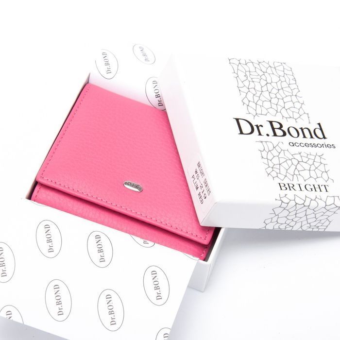 Шкіряний жіночий гаманець Bright DR. BOND WS-219 plum-red купити недорого в Ти Купи