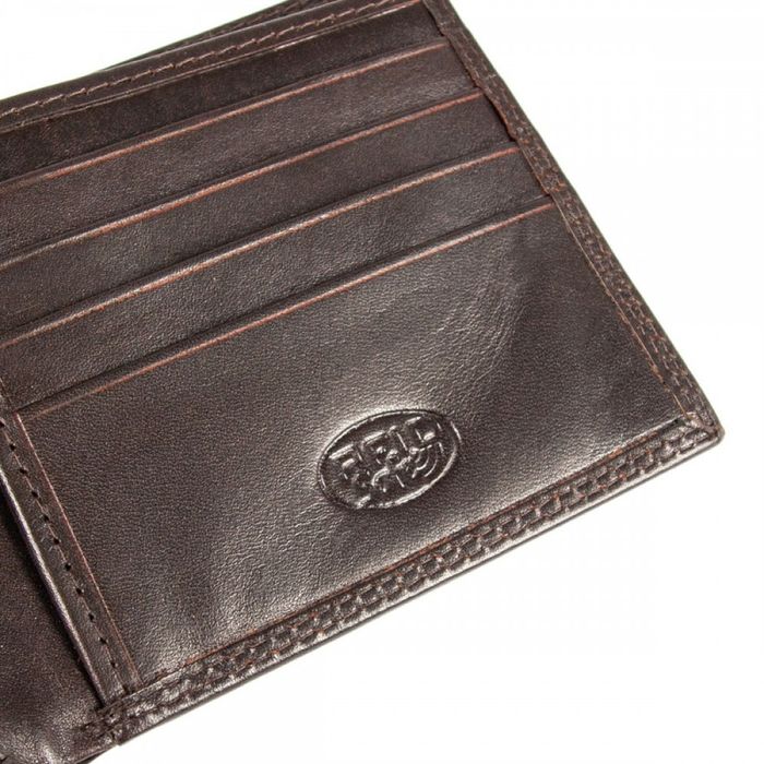 Английский мужской кожаный кошелек Ashwood 1211 VT Brown купить недорого в Ты Купи