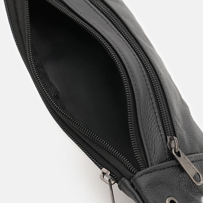 Чоловіча шкіряна сумка Borsa Leather K1ky614bl-black купити недорого в Ти Купи