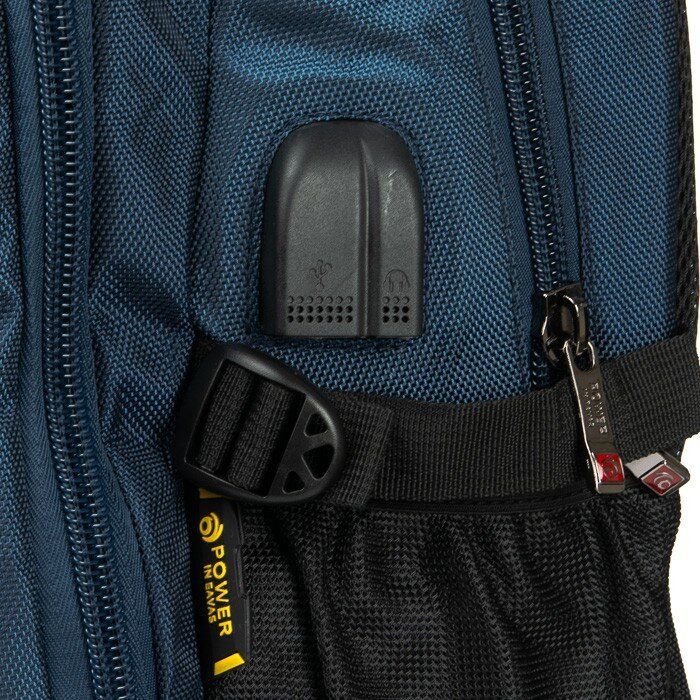 Рюкзак для ноутбука з USB Power In Eavas 924 blue купити недорого в Ти Купи