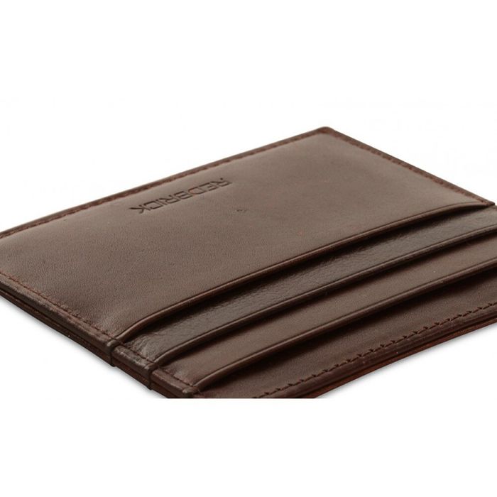 Кожаный картхолдер Redbrick RBWC0003 (brown) купить недорого в Ты Купи