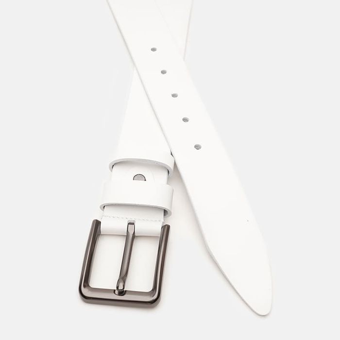 Мужской кожаный ремень Borsa Leather V1115FX54-white купить недорого в Ты Купи