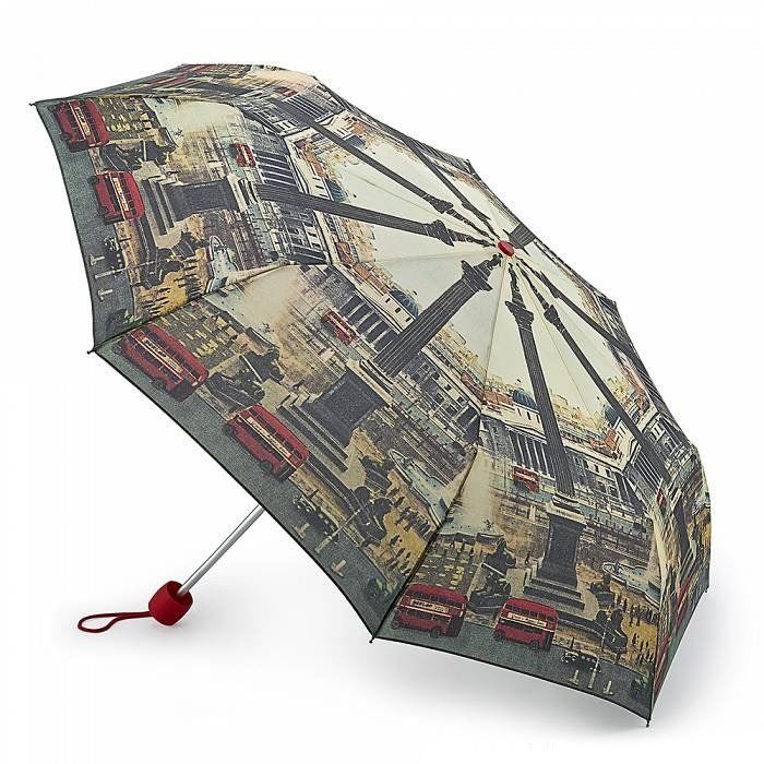 Жіноча механічна парасолька Fulton The National Gallery Minilite-2 L849 - Vintage London (Вантажний Лондон) купити недорого в Ти Купи