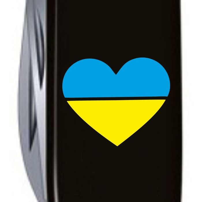 Складной нож Victorinox CLIMBER UKRAINE Сердце сине-желтое 1.3703.3_T1090u купить недорого в Ты Купи