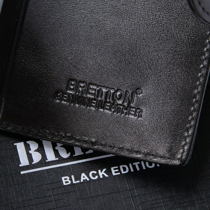 Мужской кожаный кошелек Crocodile BRETTON M4203 black купить недорого в Ты Купи