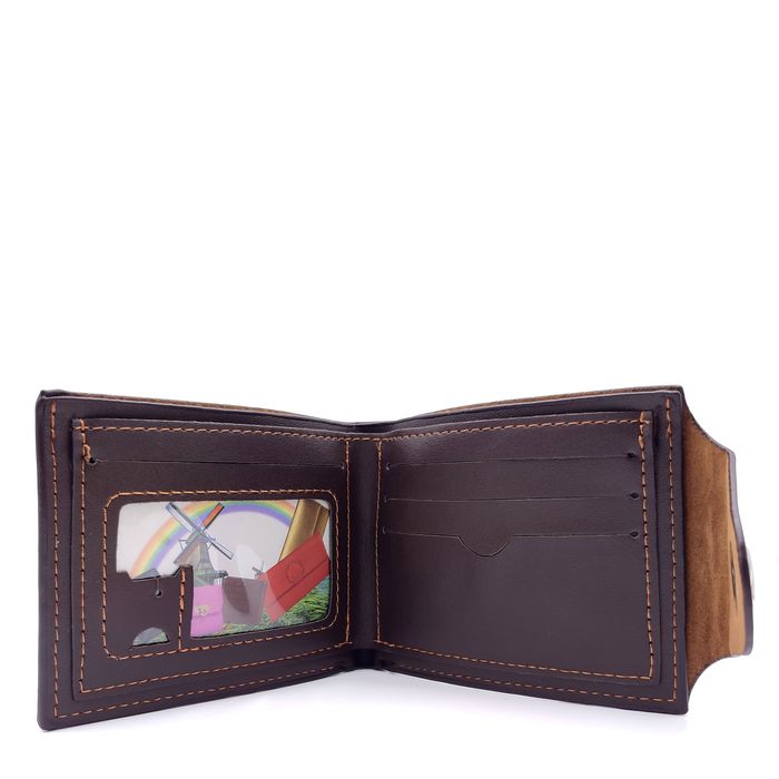 Чоловічий гаманець зі шкірозамінника Bovi's FM-0620 купити недорого в Ти Купи
