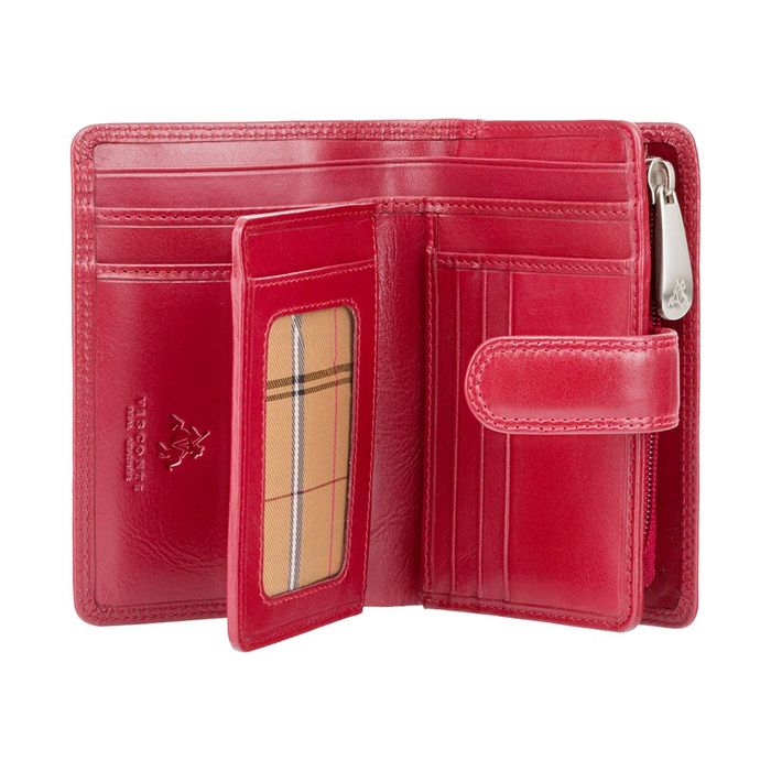 Женский кошелек Visconti VENICE MZ-11 красный из натуральной кожи купить недорого в Ты Купи