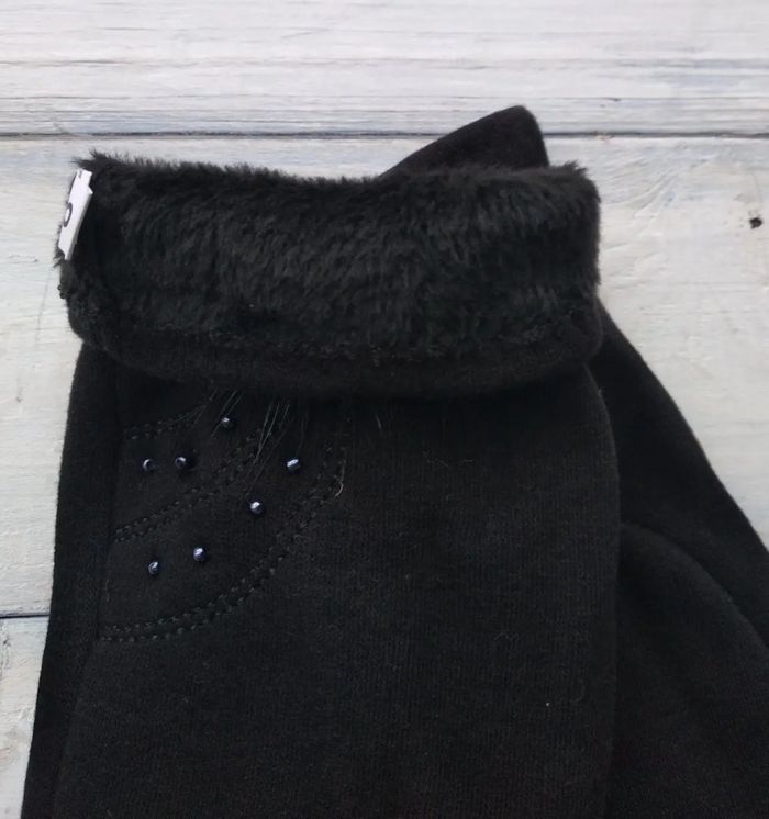Жіночі розтяжні рукавички Чорні 8714S2 М купити недорого в Ти Купи