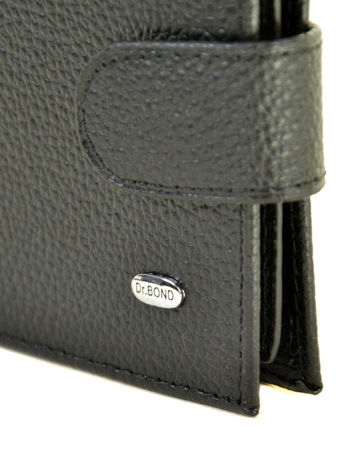 Чоловічий шкіряний чорний гаманець Classik dr.Bond M58-1 black купити недорого в Ти Купи