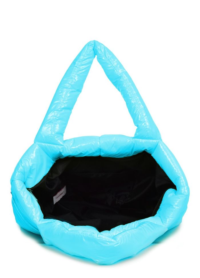 Дута жіноча сумочка Poolparty fluffy-neon-blue купити недорого в Ти Купи