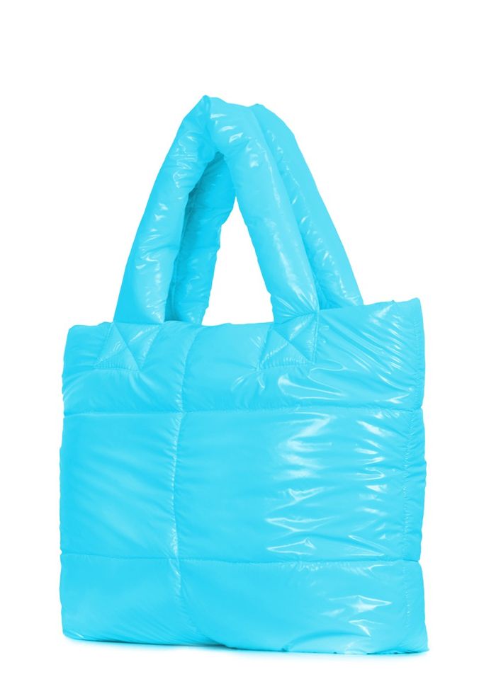 Дута жіноча сумочка Poolparty fluffy-neon-blue купити недорого в Ти Купи