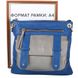 Жіноча сумка зі шкірозамінника LASKARA lk-10238-blue-silver