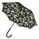 Женский зонт-трость полуавтомат Fulton Bloomsbury-2 L754 Mono Bouquet (Черно-белый букет)