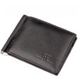 Чоловічий шкіряний чорний затиск для купюр ST Leather 18945 купити недорого в Ти Купи
