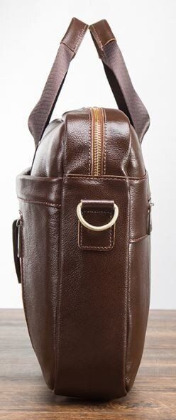 Чоловіча шкіряна сумка Vintage 14882 Коричневий купити недорого в Ти Купи