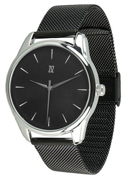 Наручные часы ZIZ «Белым по черному» + дополнительный ремешок 5016489 купить недорого в Ты Купи