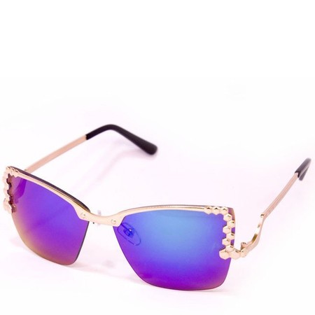Жіночі сонцезахисні дзеркальні окуляри 6363-3 купити недорого в Ти Купи