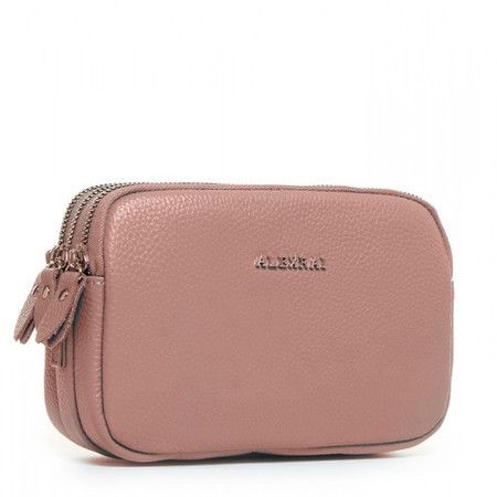 Женский молодежный кожаный клатч ALEX RAI 60061 pink купить недорого в Ты Купи