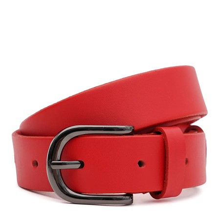 Жіночий ремінь шкіряний Borsa Leather 110v1genw40-red купити недорого в Ти Купи